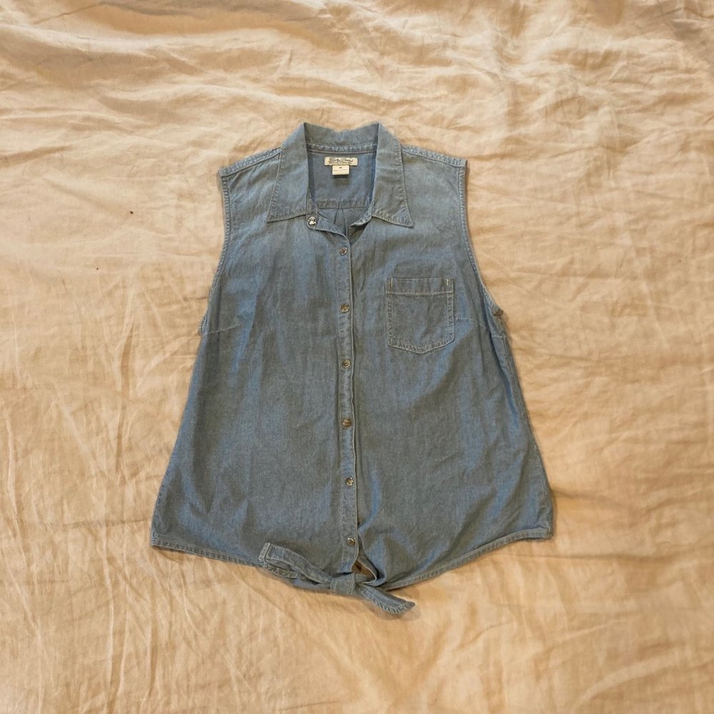 Lucky Brand Sleeveless Denim Top (Women's Medium)